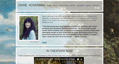 Desktop Screenshot of dianeackerman.com