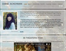 Tablet Screenshot of dianeackerman.com